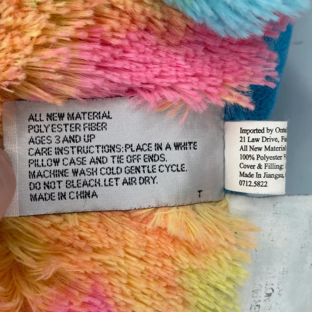 Pillow Pets Rainbow Tie Dye Bear 18